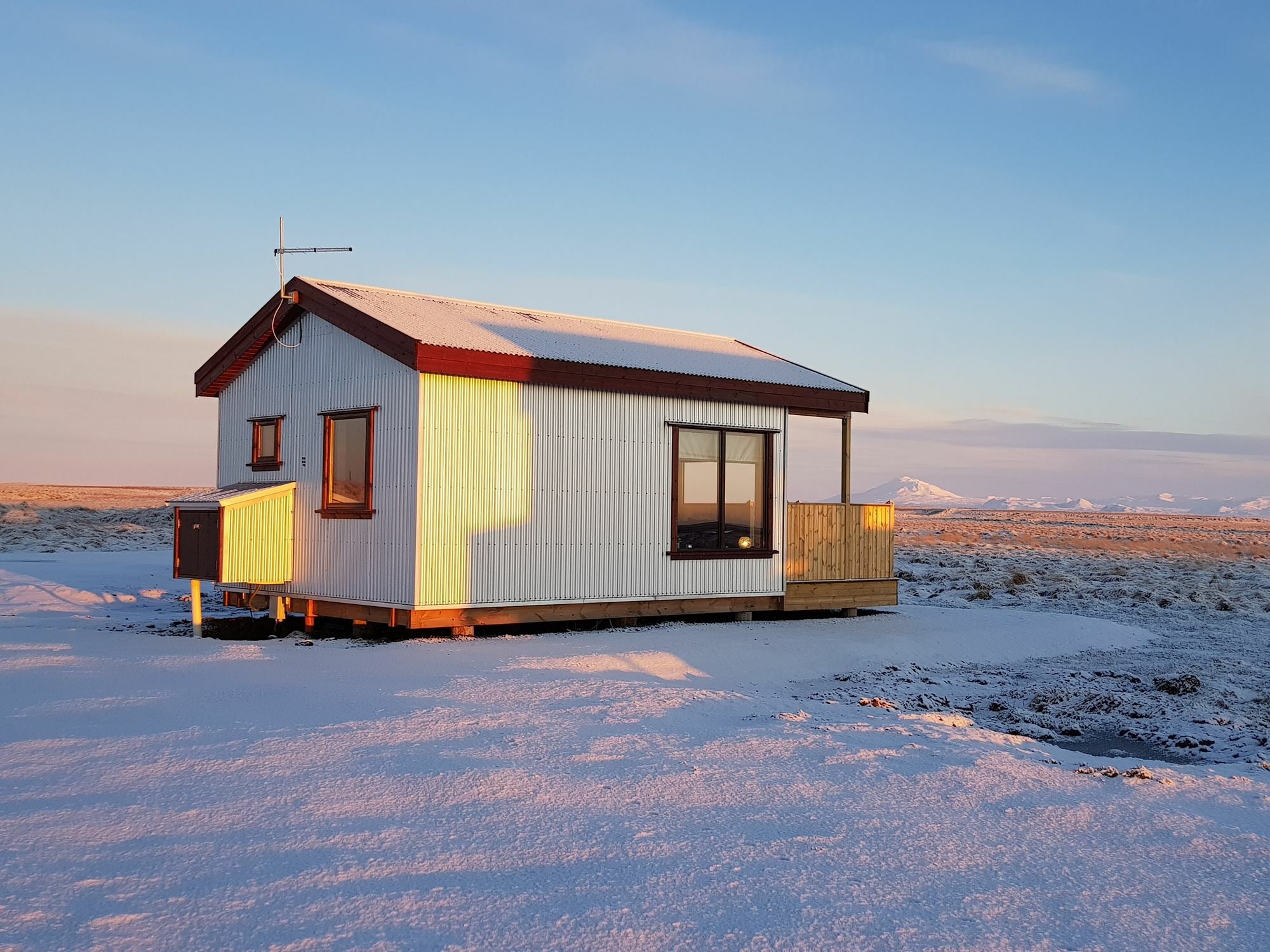 Hekla Cabin 1 Volcano And Glacier View 海拉 外观 照片